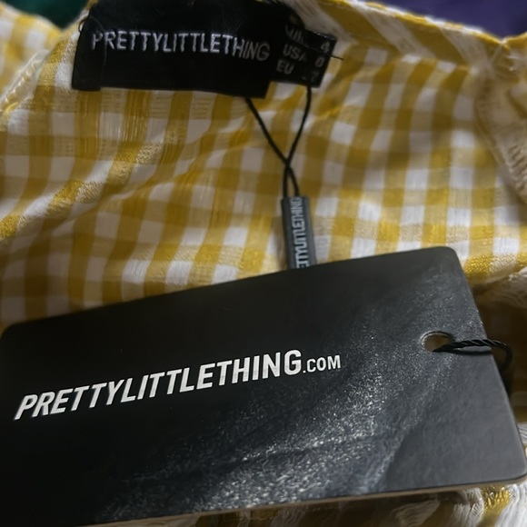 👗 Chartreuse Gingham Cutout ✂️ - Picture 6 of 7